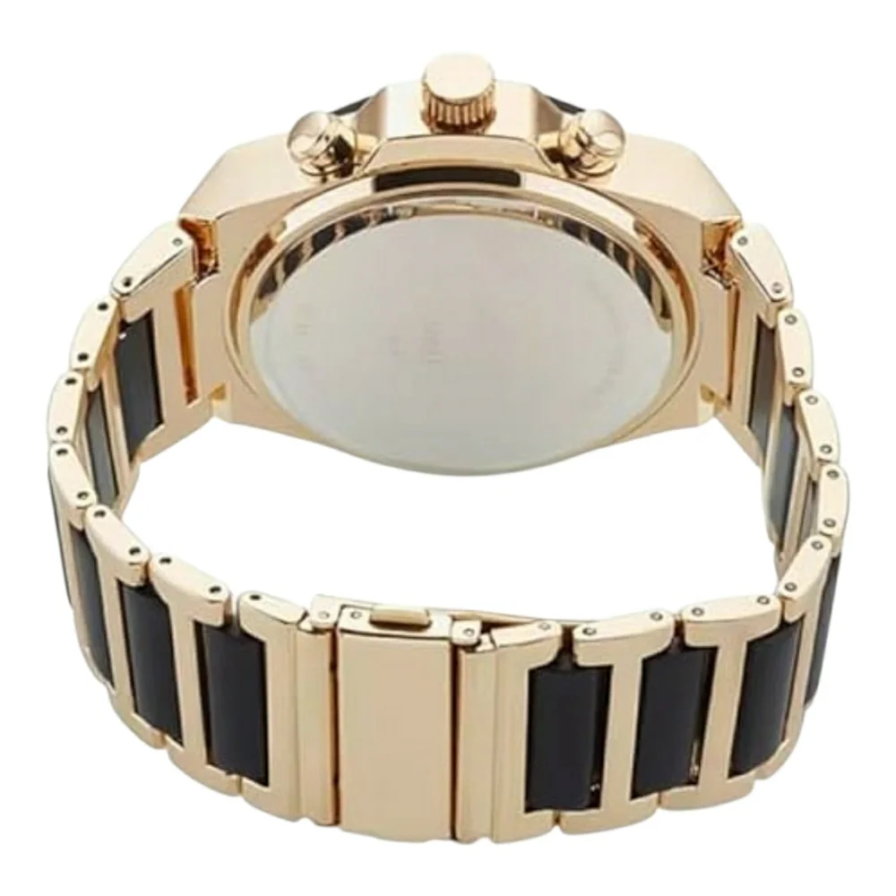 ED HARDY Men's Brushed Gold-Tone Metal Bracelet Watch 52mm - Picture 4 of 7